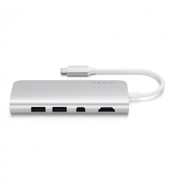 Hub USB-C Satechi Multimedia Adapter ST-TCMM8PAS USB-C/HDMI/Ethernet - Silver