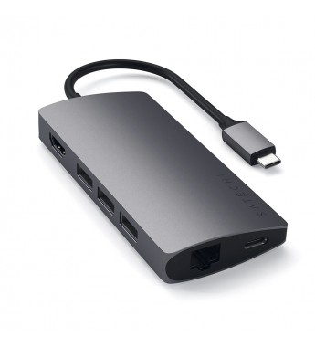 Hub Satechi ST-TCMAM Multiport Adapter 4K Ethernet USB-C/4K/V2 - Space Gray