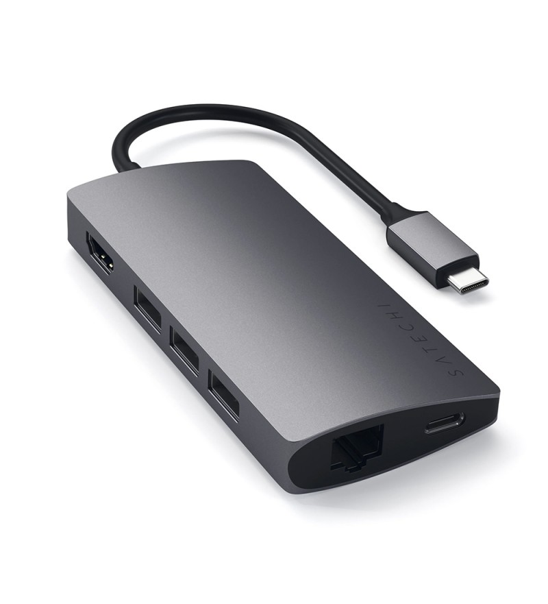 Hub Satechi ST-TCMAM Multiport Adapter 4K Ethernet USB-C/4K/V2 - Space Gray