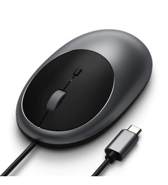 Mouse Satechi C1 USB-C Wired ST-AWUCMM 3200DPI Ajustable/3 Botones - Gris