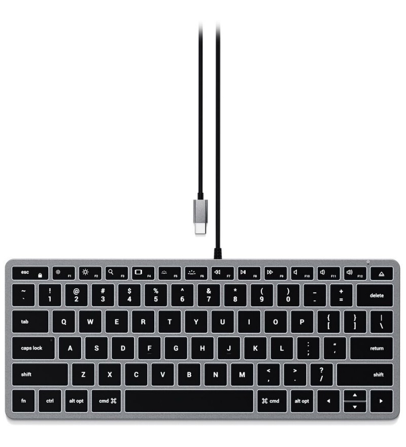 Teclado para Mac Satechi ST-UCSW1M Wired Backlit/USB-C (Inglés) - Space Gray