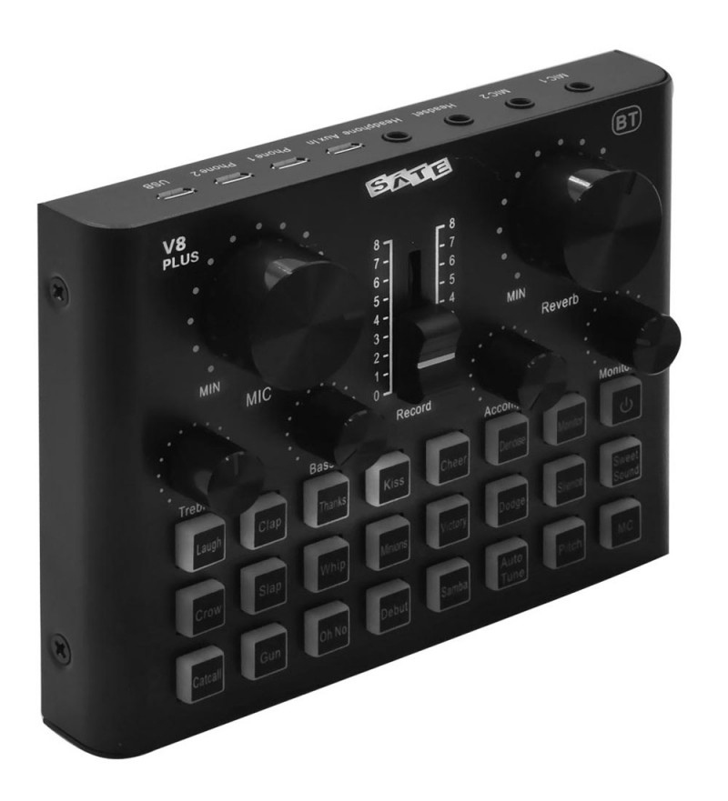 Interfaz de Audio SATE A-MK37 Multifuncional Livesoud - Negro