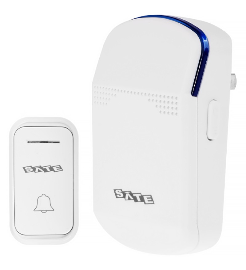  Timbre Inalámbrico Satellite A-DB03 100M/12V/Bivolt - Blanco