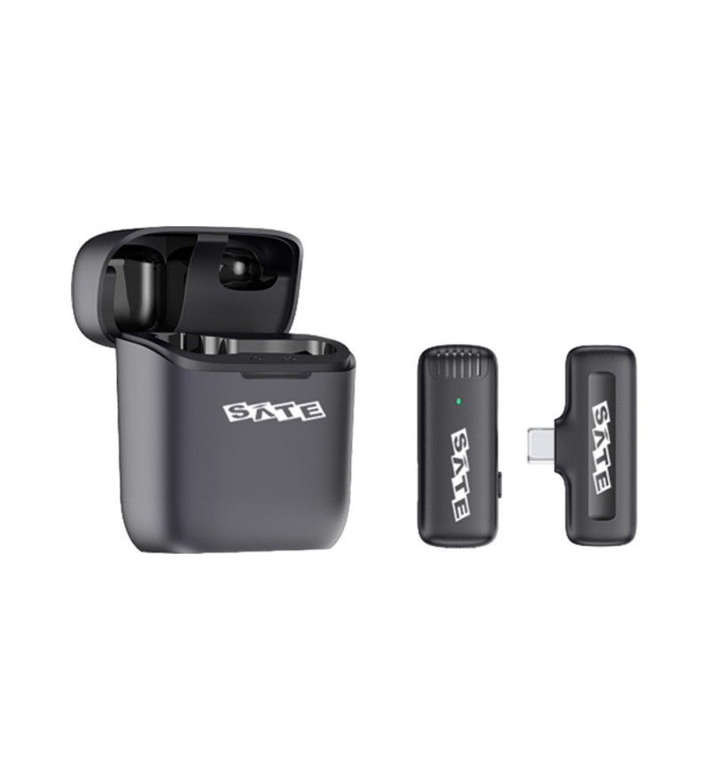 Micrófono Inalámbrico Satellite A-MK141 USB-C - Negro 