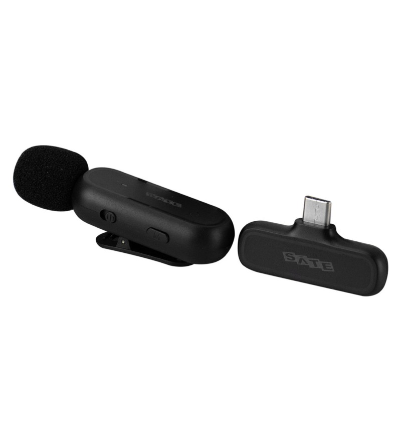 Micrófono Inalámbrico Satellite A-Mk151 USB-C - Negro 