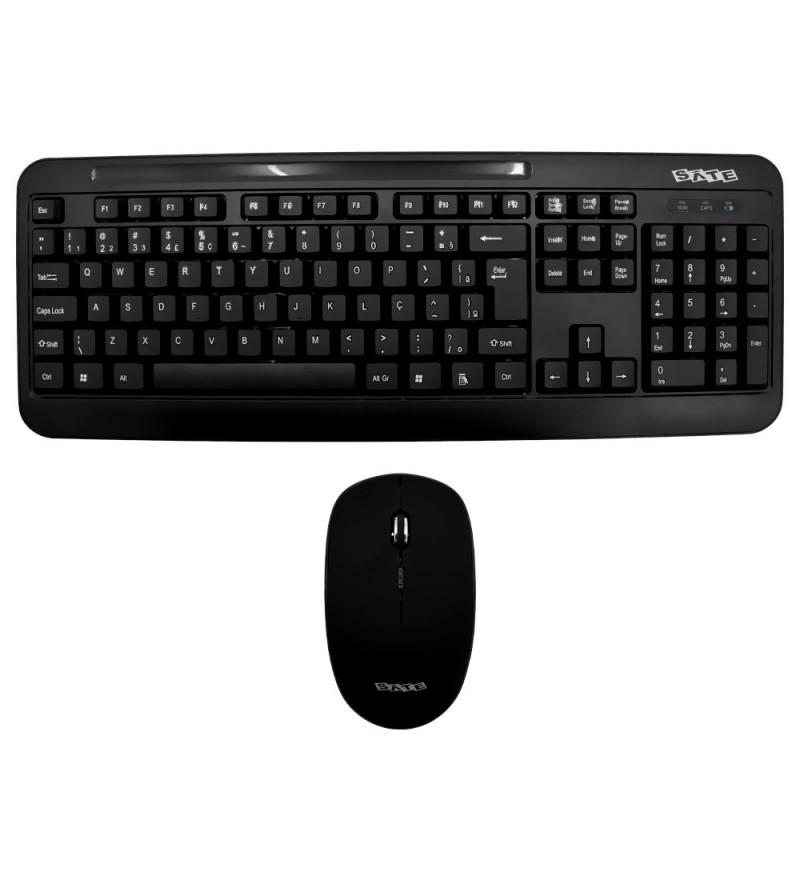 Teclado Satellite + Mouse Ak-725G Wireless 2.5Ghz Port - Negro