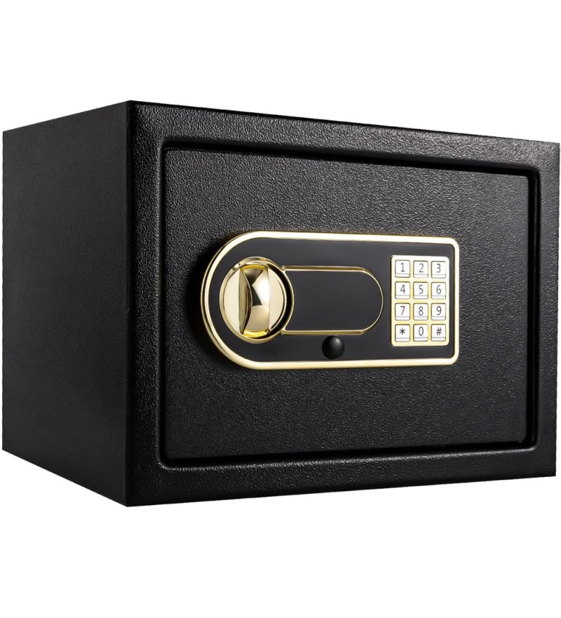 Cofre Electrónico Sate A-CF2002D de 8 Litros/4Llaves - Negro