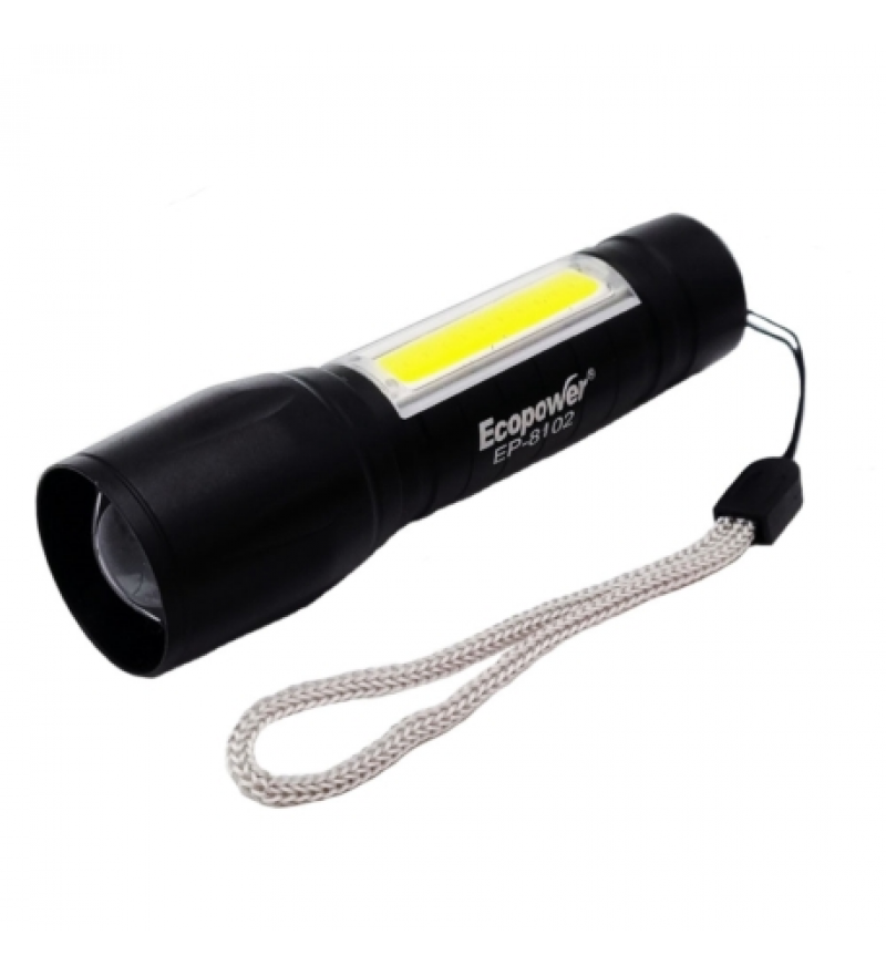 Linterna Ecopower EP-8102 Recargable - Negro