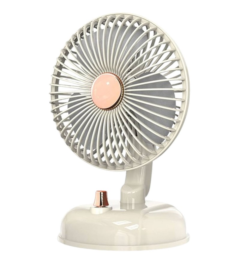 Ventilador Portátil Ecopower EP-V103 6" 3Vel/3Pas/Recargable/Bilvolt - Crema