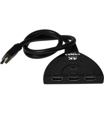 Switch HDMI Satellite A-HD10 4K 4 Puertos - Negro
