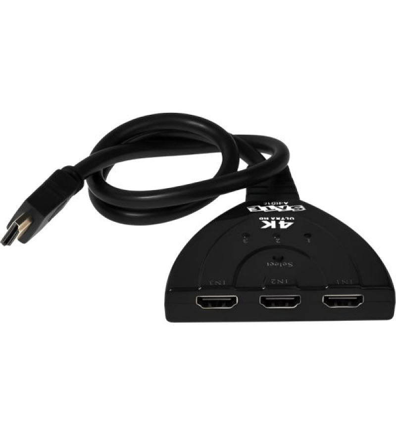 Switch HDMI Satellite A-HD10 4K 4 Puertos - Negro