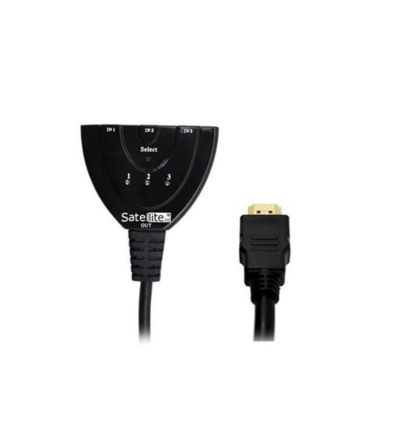 Switch HDMI Satellite A-HD05 3x1 - Negro