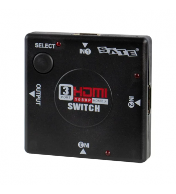 Switch HDMI Satellite A-HD06 3x1 - Negro
