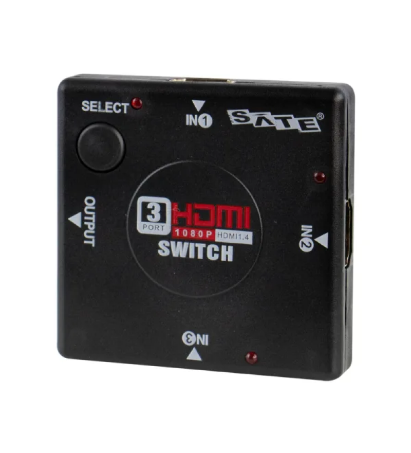 Switch HDMI Satellite A-HD06 3x1 - Negro