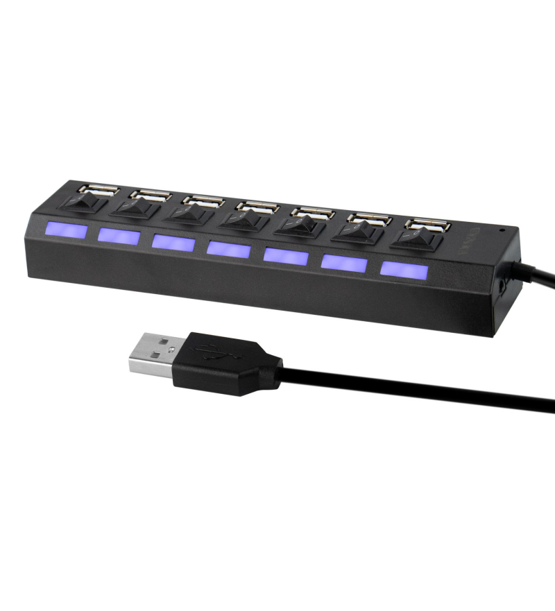 Hub Satellite A-HUB16 7 Puertos USB - Black