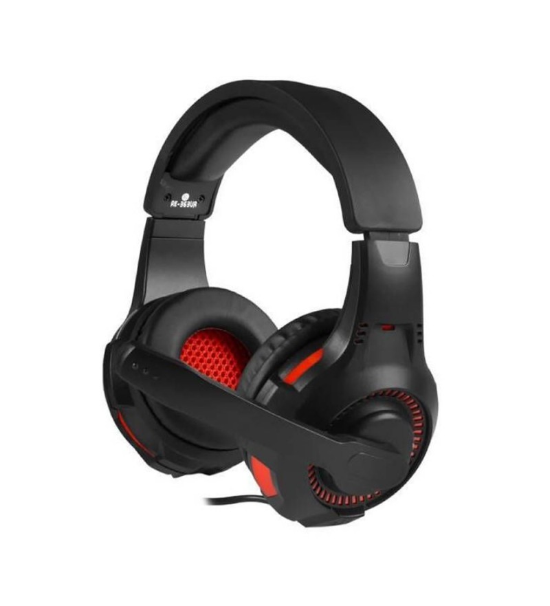 Auricular Satellite Gaming AE-363UR USB 7.1- Negro/Rojo (Caja Fea) 