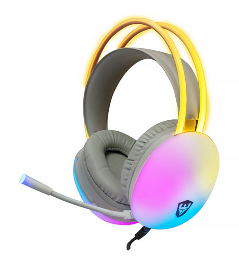 Auriculares Gaming Inalámbrico Satellite GH-554 Micrófono/3.5mm/RGB - Gris Color