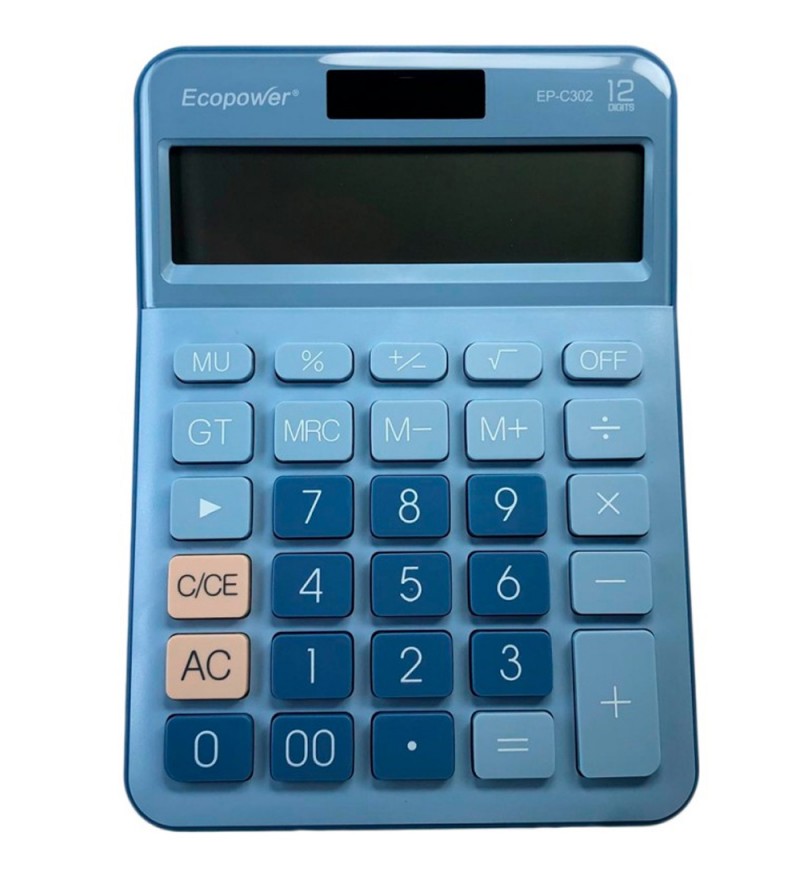 Calculadora Ecopower EP-C302 - Azul