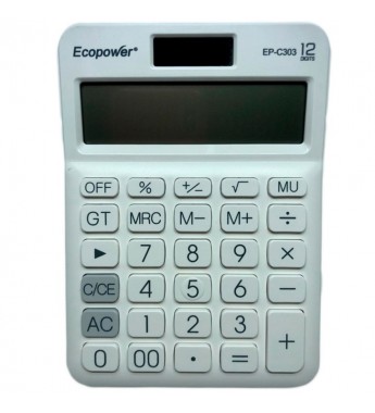 Calculadora Ecopower EP-C303 - Celeste