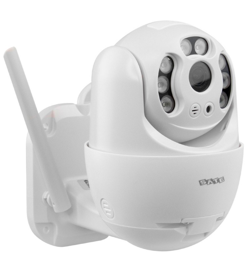Cámara IP Satellite A-CAM004 HD 3MP/Wi-Fi/MicroSD - Blanco