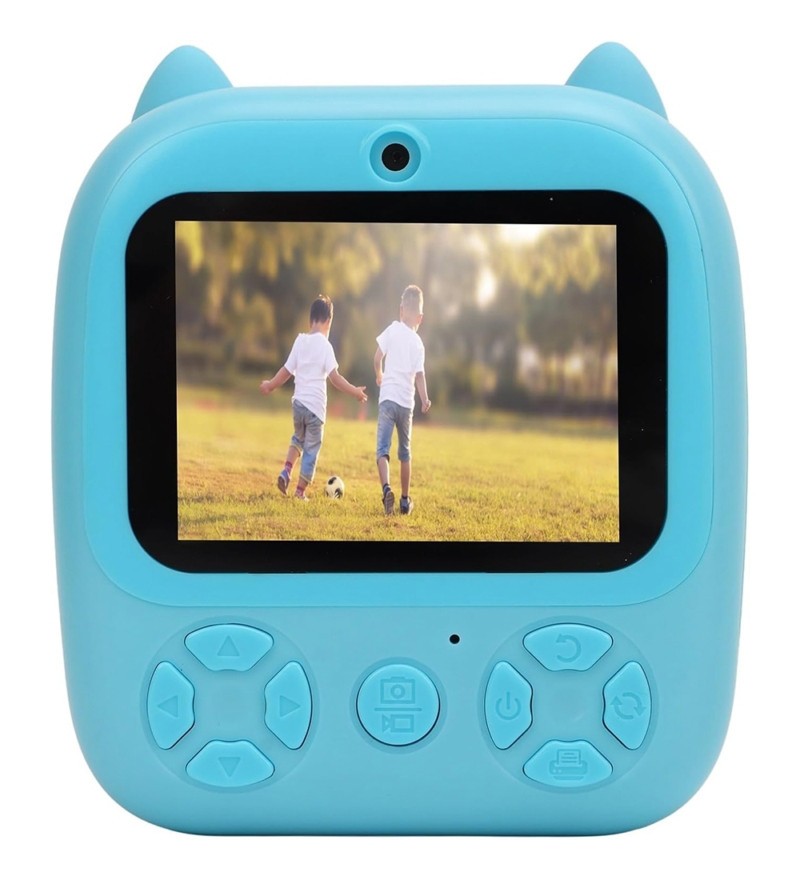 Cámara Infantil Satellite A-DV916 con Impresora USB-C/0.9MP - Azul