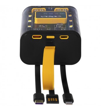 Cargador Portátil Sate A-PB410003 22.5W/10000mAh/USB/USBC - Negro/Amarillo