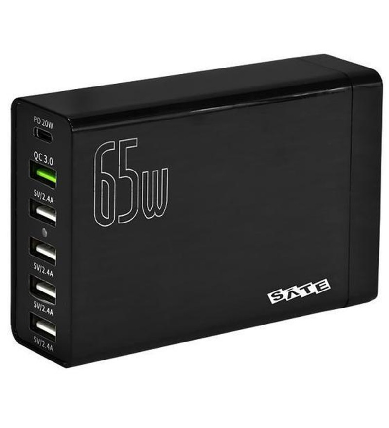 Cargador Satellite A-R24U 6 En 1 65W - Negro