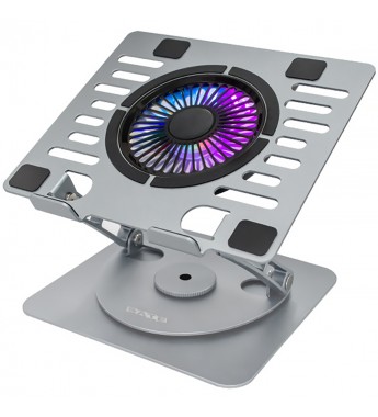 Cooler para Notebook Satellite A-CP24A con Ventilador de 110mm/1200 RPM/USB/RGB - Plata
