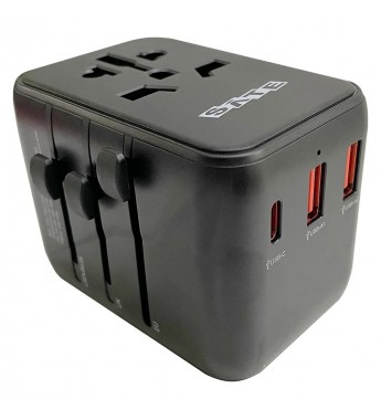 Adaptador de Enchufe Satellite Universal AD-0003 - Negro