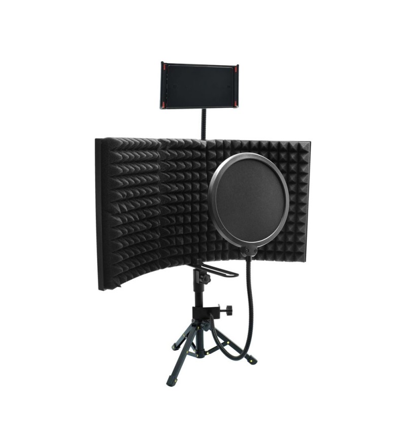 Protector de Aislamiento Sate A-MK31 Pop Filter para Grabación - Negro