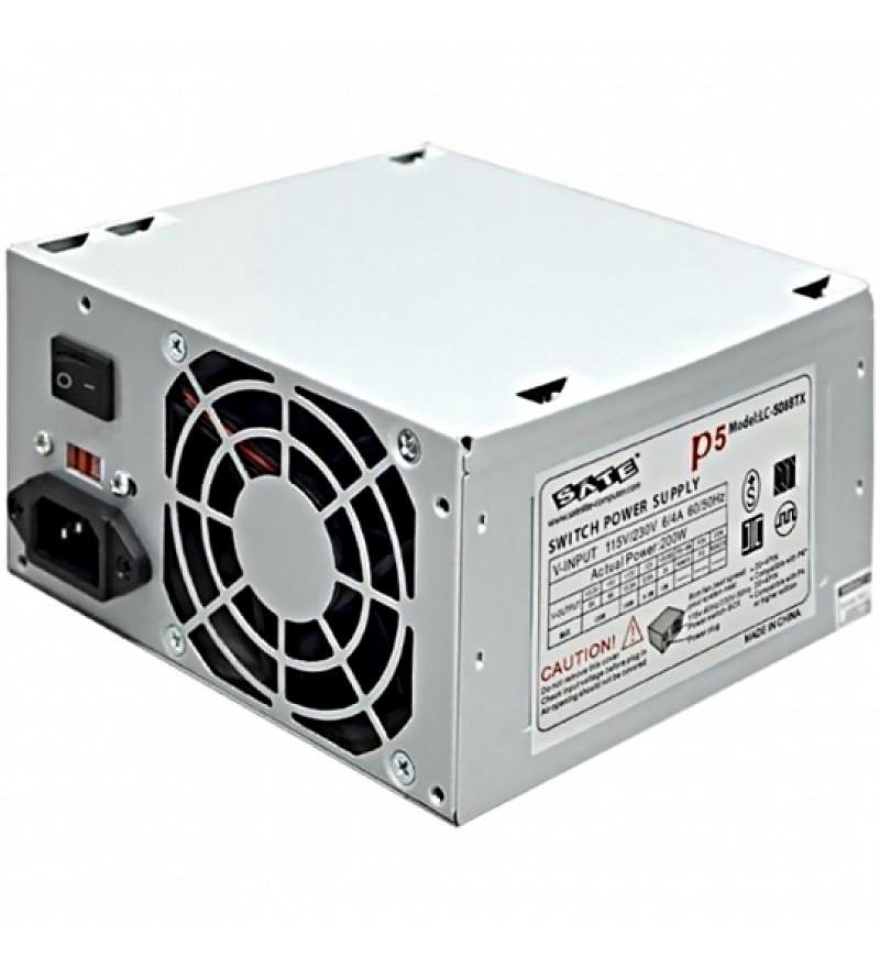 Fuente de Alimentación para PC Satellite LC-508BTX 200W/Bivolt - Plata