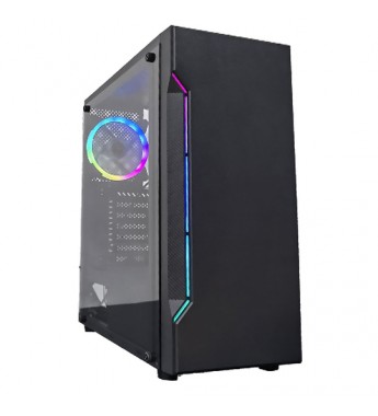 Gabinete Gamer Satellite 1101K RGB con 1 Coolers ATX - Negro