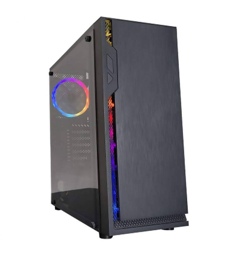 Gabinete Gamer Satellite 1103K RGB con 1 Coolers ATX - Negro
