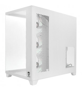 Gabinete Gamer Satellite K897 E-ATX con 4 Coolers - Blanco