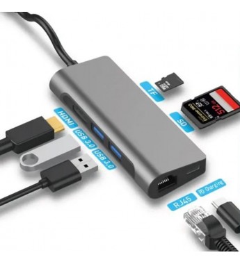 Hub Satellite A-HUBC53 USB-C 7 Puertos 
