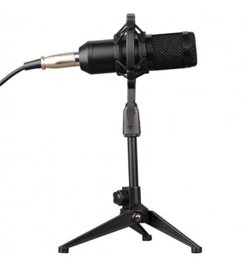 Micrófono para Podcast Sate A-MK07 Live Broadcast - Negro