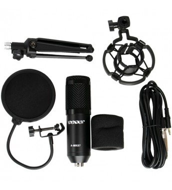 Micrófono para Podcast Sate A-MK07 Live Broadcast - Negro