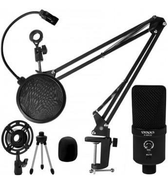 Micrófono para Podcast Sate A-MK35 Professional Podcast - Negro