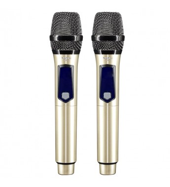  Micrófono Sate A-MK1202 Wireless - Gold