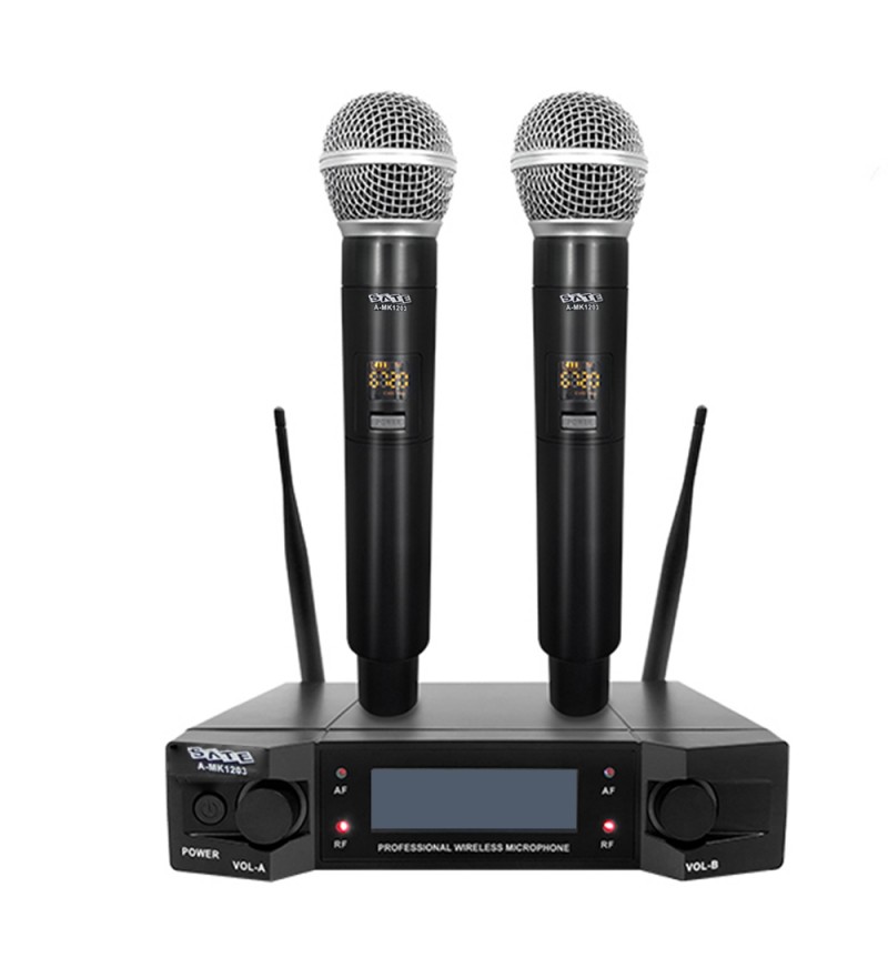  Micrófono Sate A-MK1203 Wireless - Black