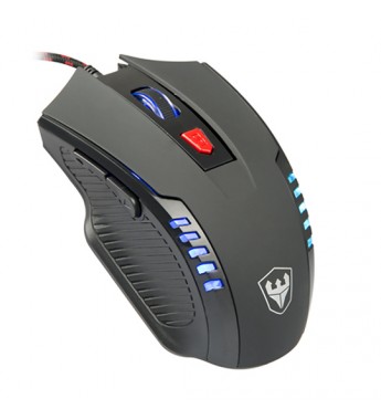 Mouse Óptico Gaming Satellite A-90 con 2.400DPI/USB/RGB - Negro