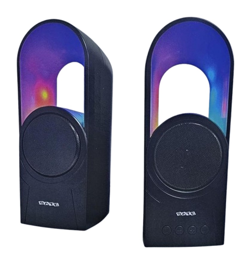 Speaker Satellite AS-92009 BT/RGB/AUX/USB- Negro