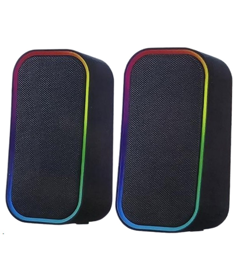 Speaker Satellite AS-92007 BT/RGB/AUX/USB- Negro