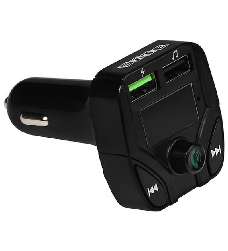 Transmisor FM Satellite A-MP40 con Bluetooth y Micrófono - Negro