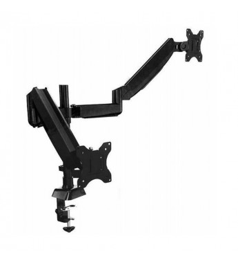  Soporte Articulado Doble para Monitor Sate A-RM18T 17" a 32" hasta 9KG - Negro