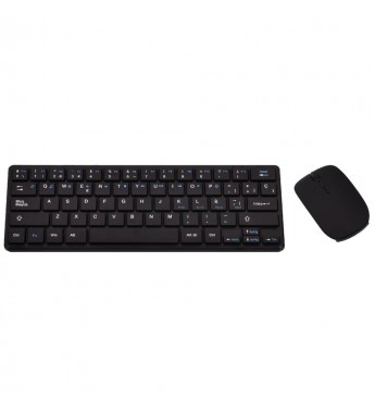 Kit Teclado Satellite + Mouse mini AK-731 Wireless 2.4GHz - Negro