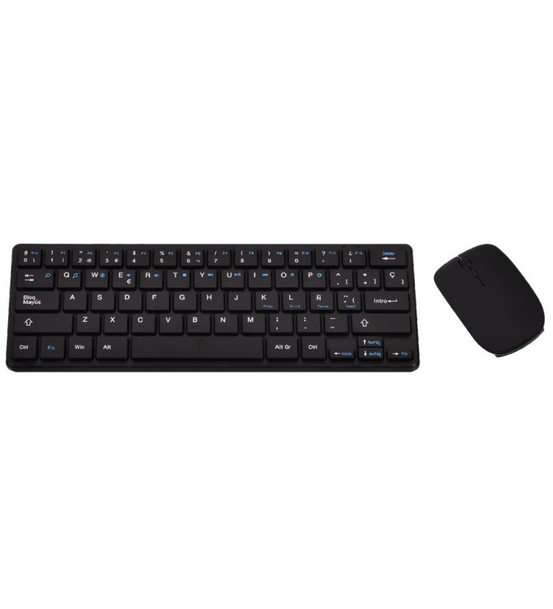 Kit Teclado Satellite + Mouse mini AK-731 Wireless 2.4GHz - Negro