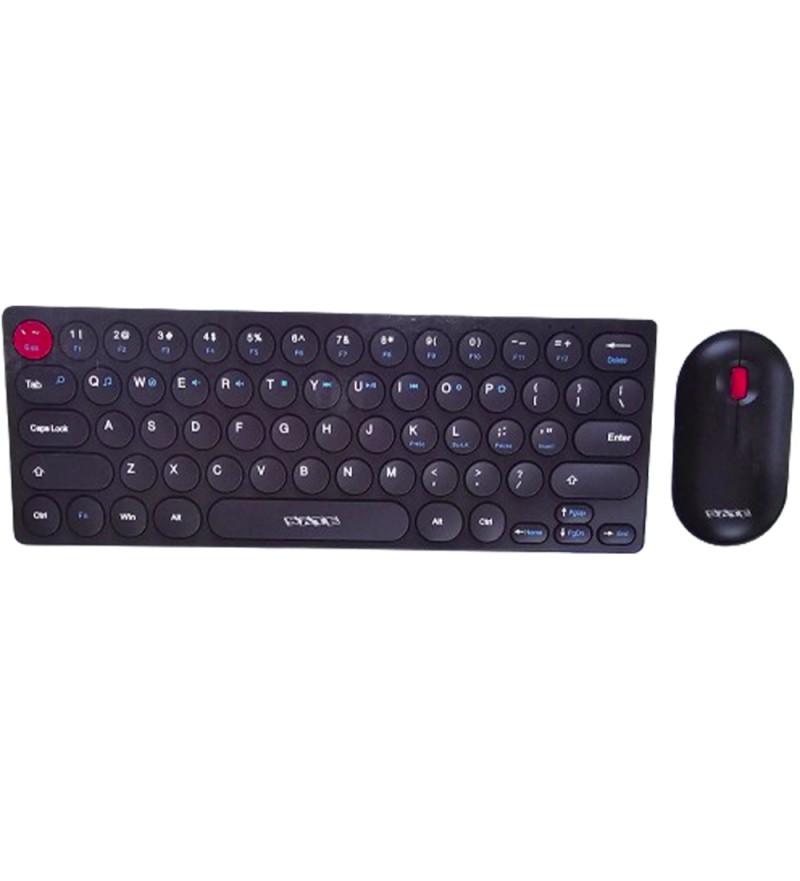 Teclado Satellite + Mouse AK-6011G 2,4GHZ Wireless - Black (Portugués)