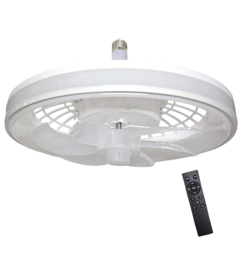  Ventilador De Techo Satellite Con Luz A-F2705 E27/34W/CONTROL/3V/Bilvolt - Blanco