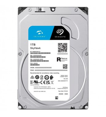 HD 3.5" Seagate Skyhawk de 1TB ST1000VX013 5400RPM 256MB - Plata